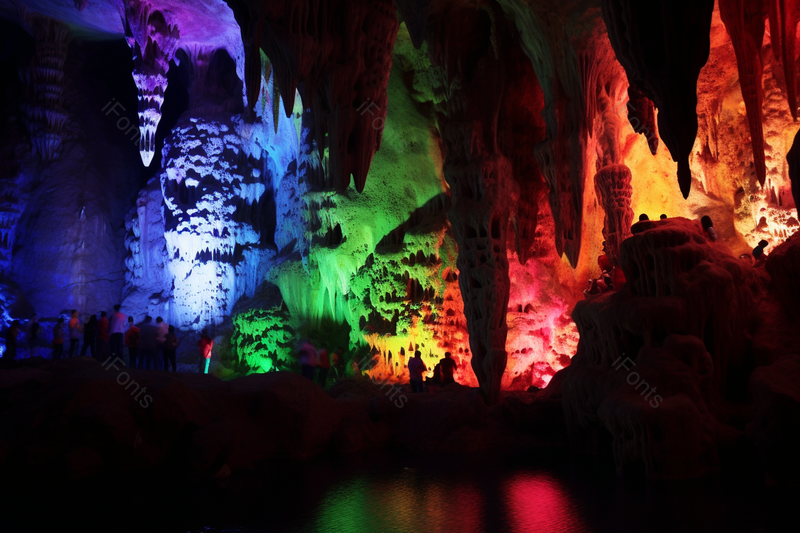 龙宫风景区魔幻喀斯特溶洞灯光效果实拍摄影图,高清,摄影图,摄影图片,图片大全,摄影图免费下载